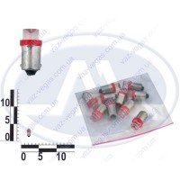 Лампа T4W 12В 0,45Вт BA9s, передніх габаритів мал. крас. LED