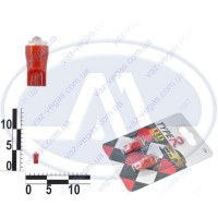 Лампа W3W 12В 3Вт W2,1x9,5d, подсветка панели приборов, безцок. бол. крас. LED, к-т