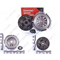 Комплект сцепления ВАЗ 2170 (диск нажимной, ведомый, подшипник) кор. уп. (2112 усил.)